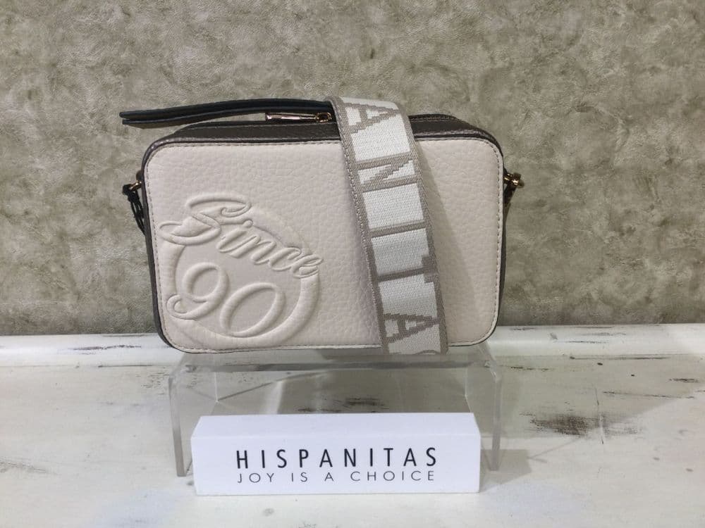 Hispanitas B1254158 Cream/Bronze/Taupe Mix Handbag