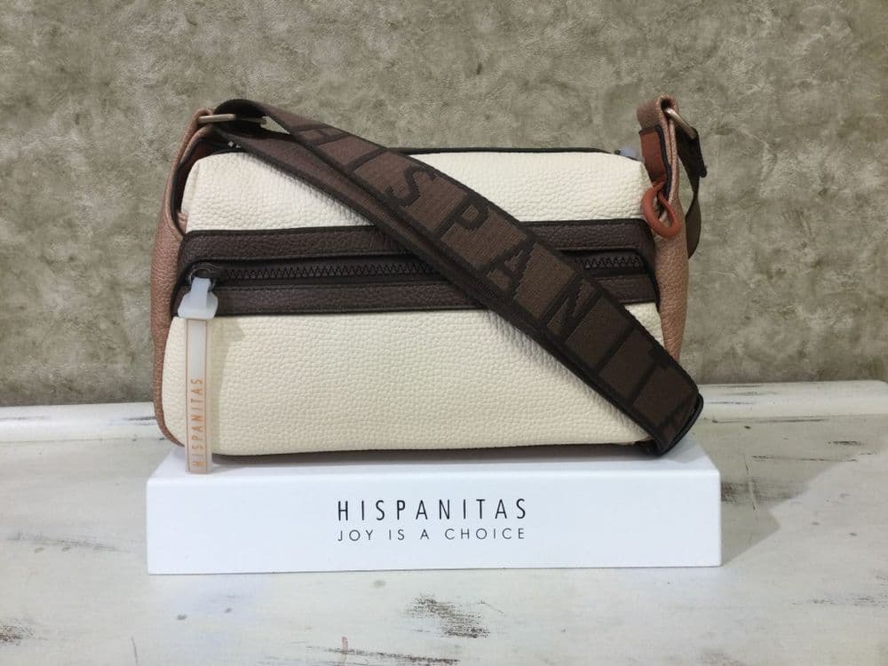 Hispanitas BV264725 Cream/Tan Mix Handbag