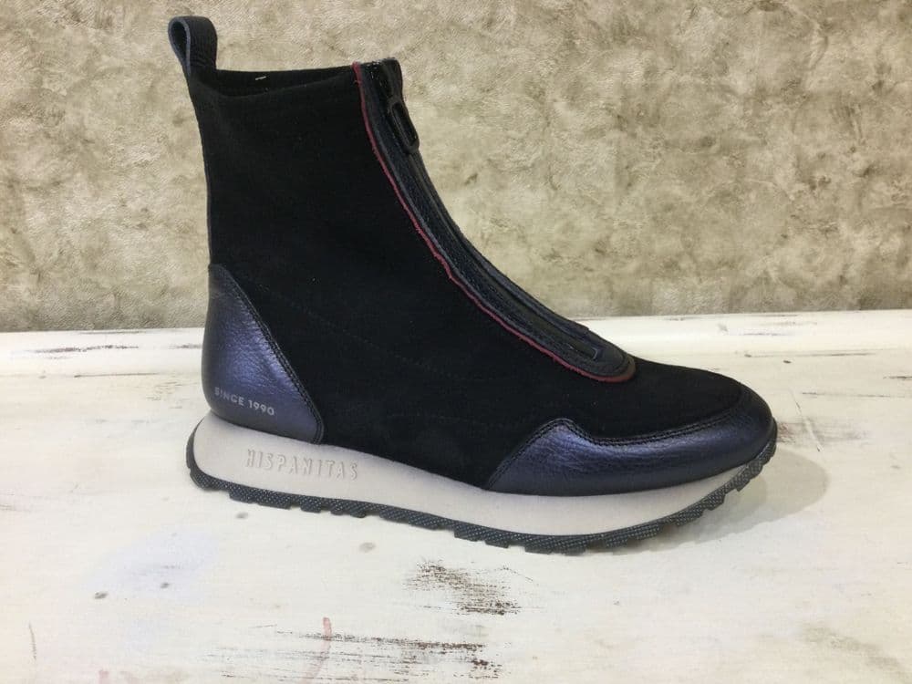 Hispanitas HI254354 Navy & Black Front Zip Trainer Boot