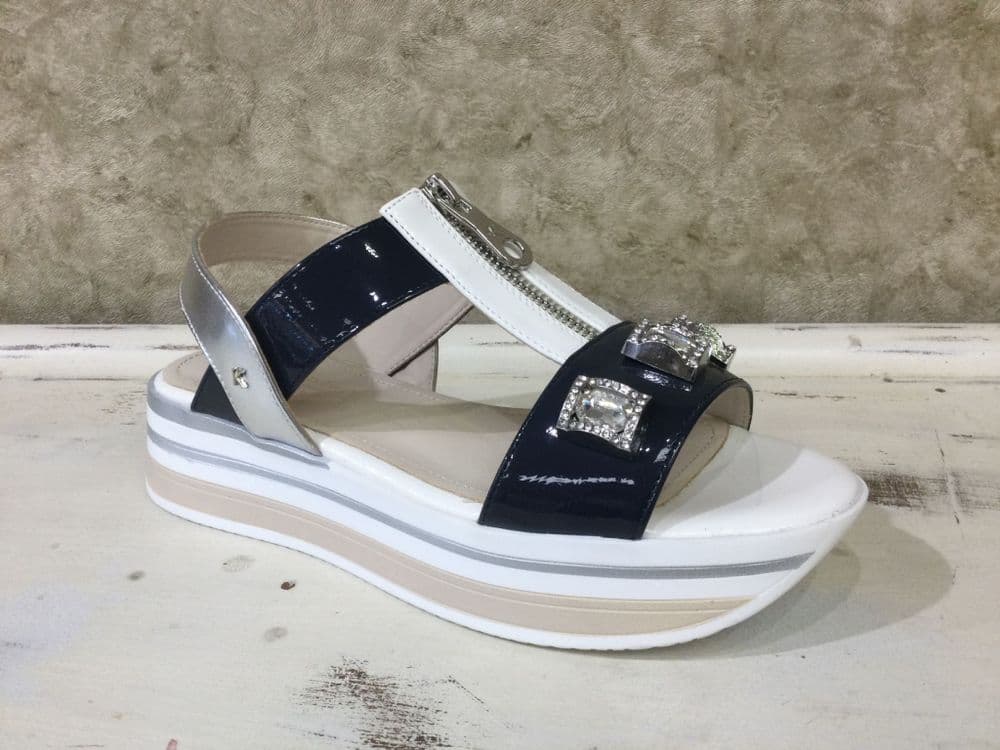 Kate Appleby Mainstone Navy/White Sandal