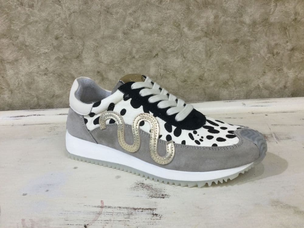 Kate Appleby Northney Grey/Black Spot Mix Trainer