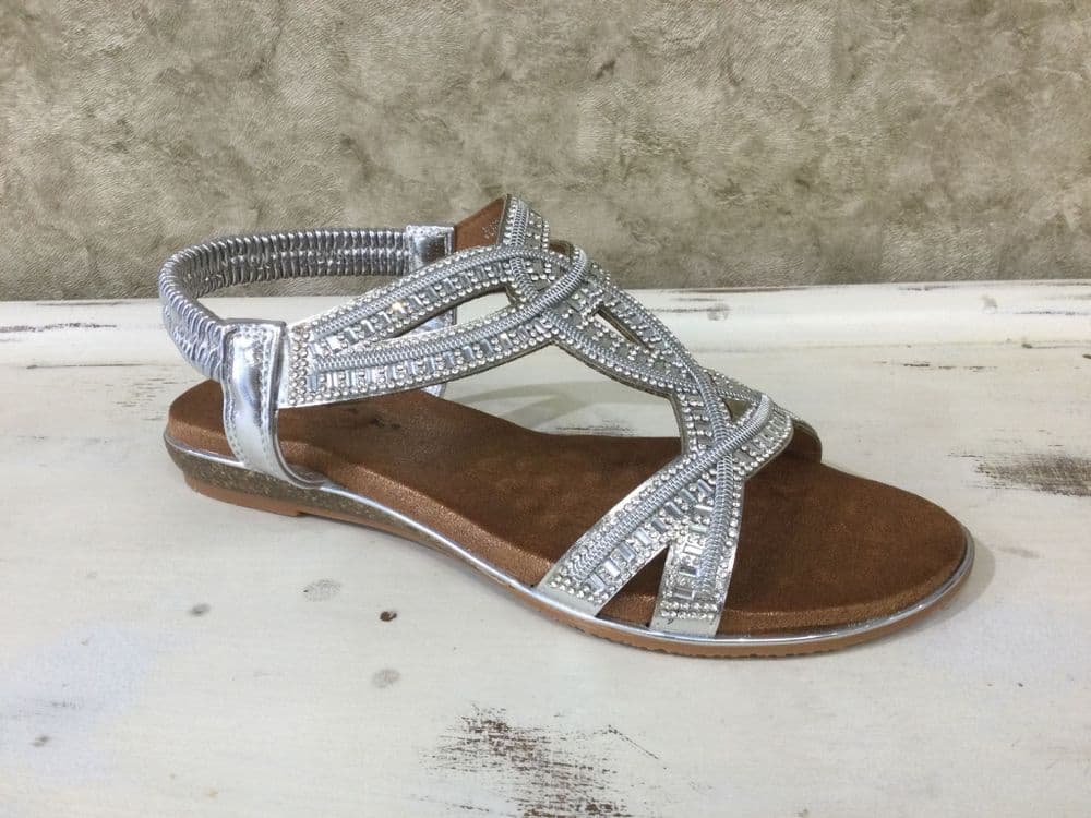 Lunar JLH603 Carrie Silver Sandal
