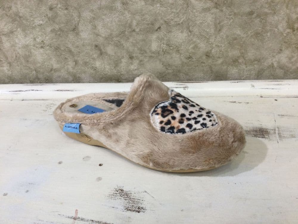 Lunar KLA 256 Buffy Beige Mule Slipper