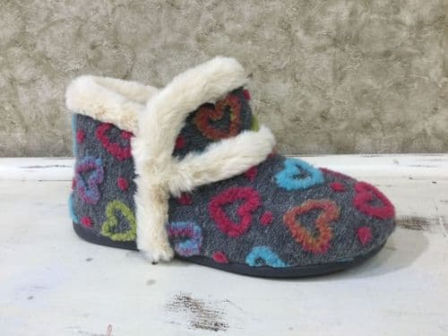 Lunar KLA234 Angel Grey Slipper Boot