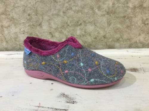 Lunar KLA252 Helsinki Grey Slipper