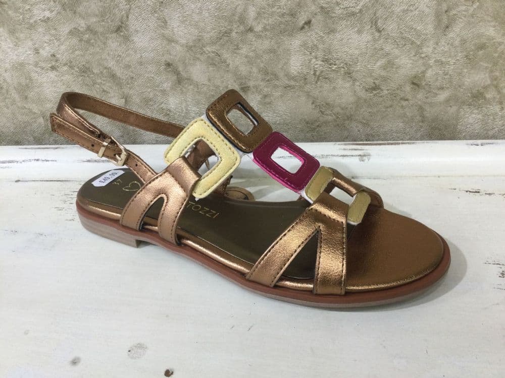 Marco Tozzi 2-281-45-44-938 Bronze/Pink Combination Sandal