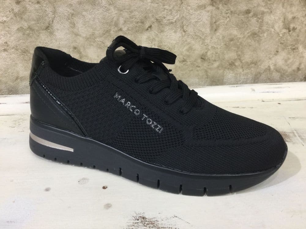 Marco Tozzi  23737-44 Black Combination Trainer