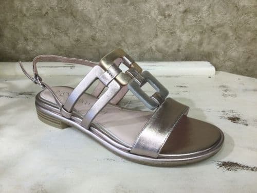 Marco Tozzi 28106-44 Rose Metallic Mix Flat Sandal