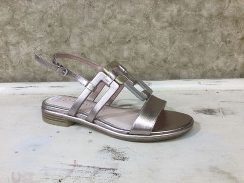 Marco Tozzi 28106-44 Rose Metallic Mix Flat Sandal