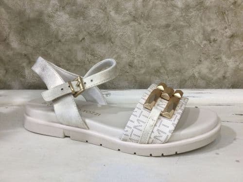 Marco Tozzi  28406-44 Cream Combination Flat Sandal