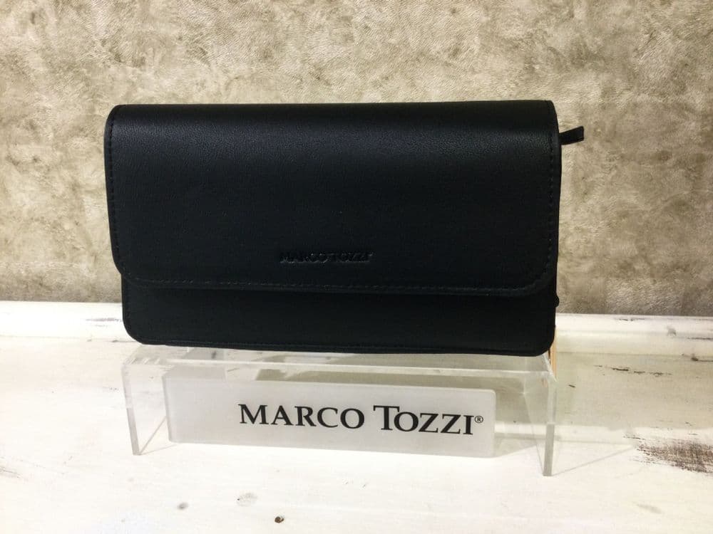 Marco Tozzi 81101-46 Black Clutch with Shoulder Chain Strap