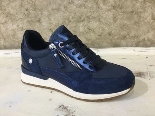 Refresh 172959 Navy Lace and  Zip Up Trainer