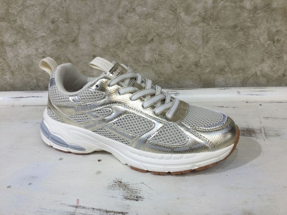 Refresh 175021 Light Gold Lace Up Trainer