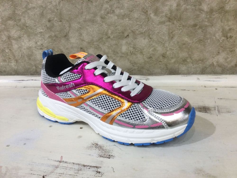 Refresh 175021 Metallic Fuchsia Pink Mix Trainer