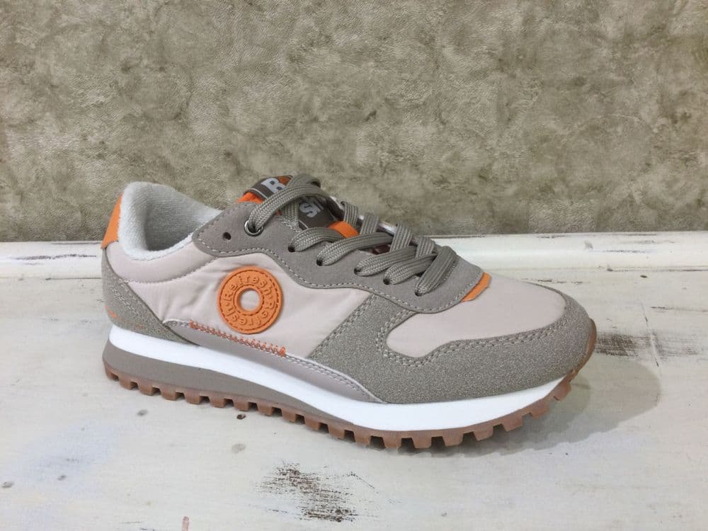 Refresh 175045 Beige/Orange Mix Lace Up Trainer