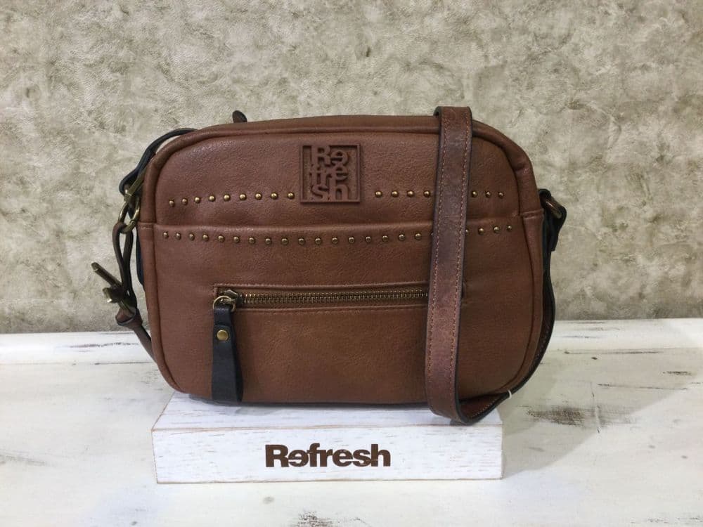 Refresh 183313 Tan Cross Body Bag