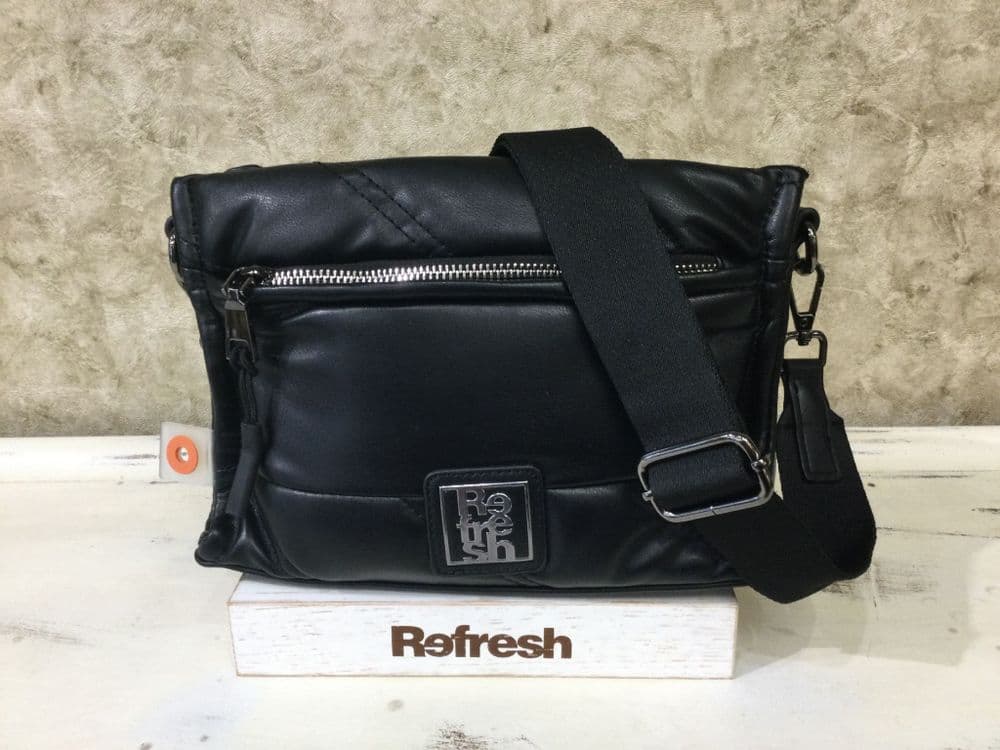 Refresh 183321 Black Cross Body Bag