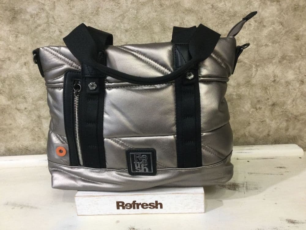 Refresh 183324 Pewter/Black Handbag