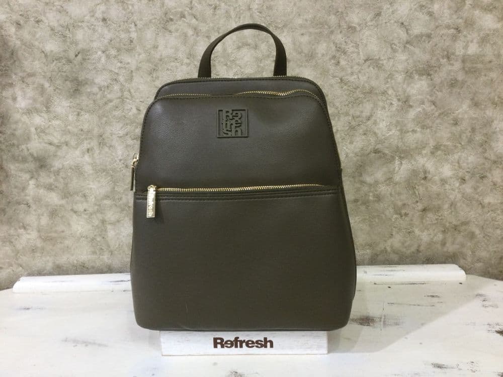 Refresh 183335 Khaki Two Strap Back Pack