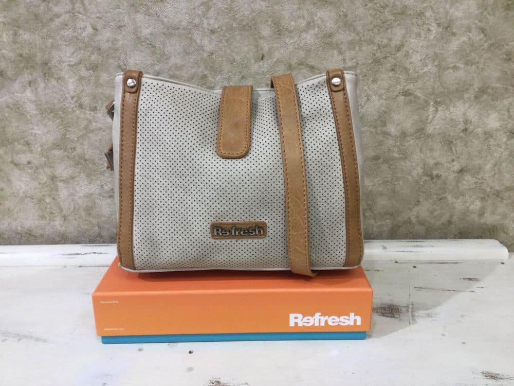 Refresh 183352 Stone/Tan Crossbody Bag