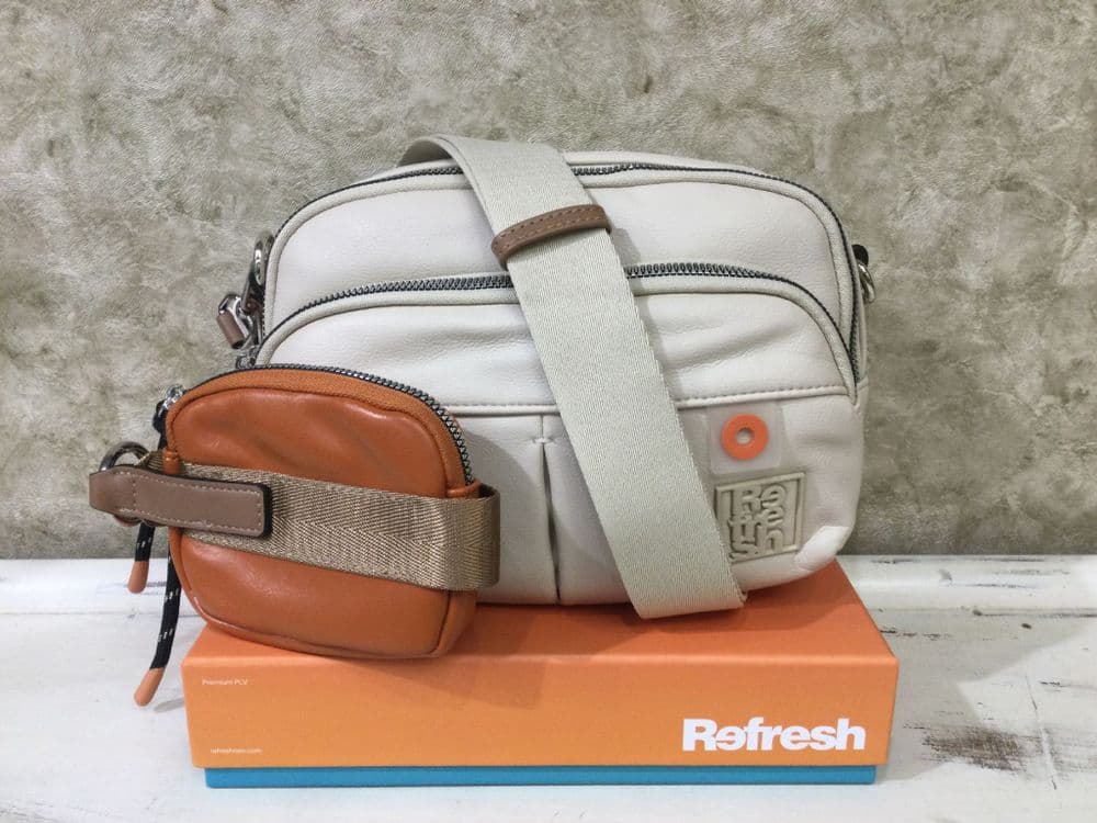 Refresh Handbag 183437  Cream Soft Crossbody Bag