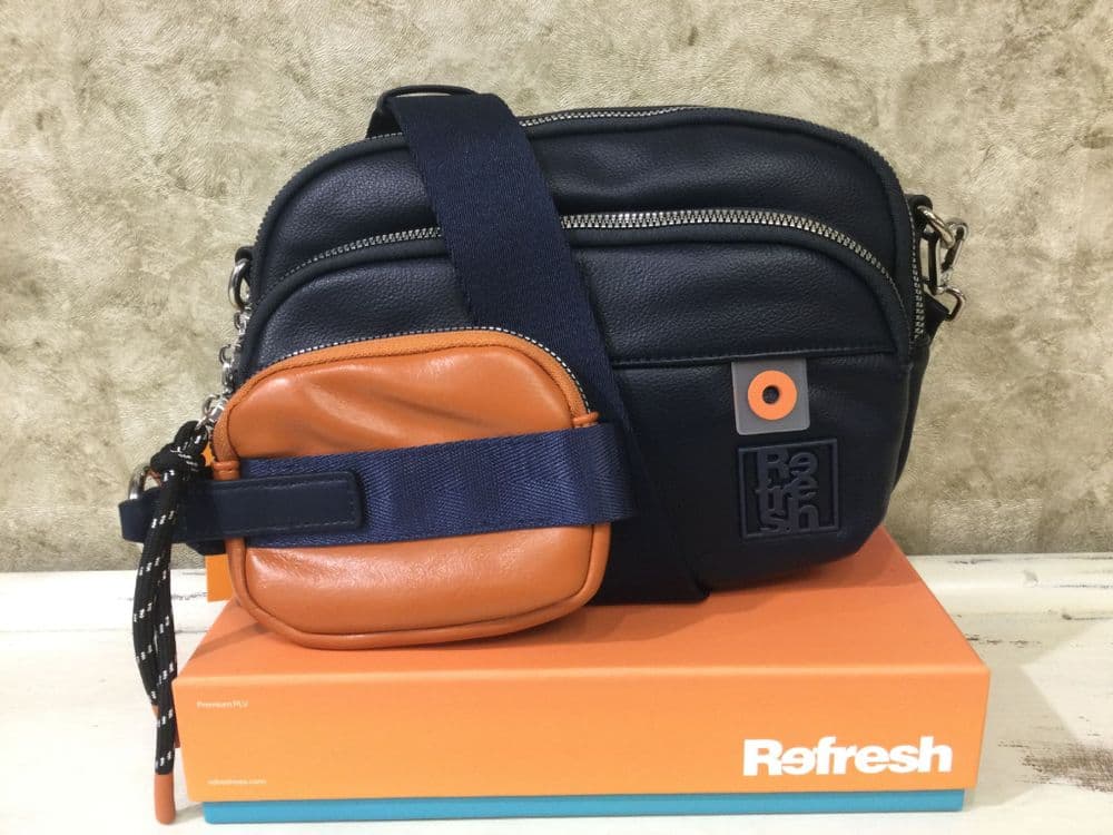 Refresh Handbag 183437 Navy Soft Crossbody Bag
