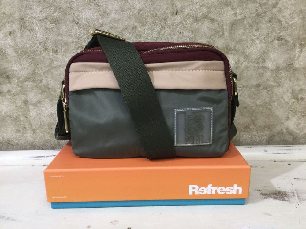 Refresh Handbag 183449 Khaki Mix Crossbody Bag