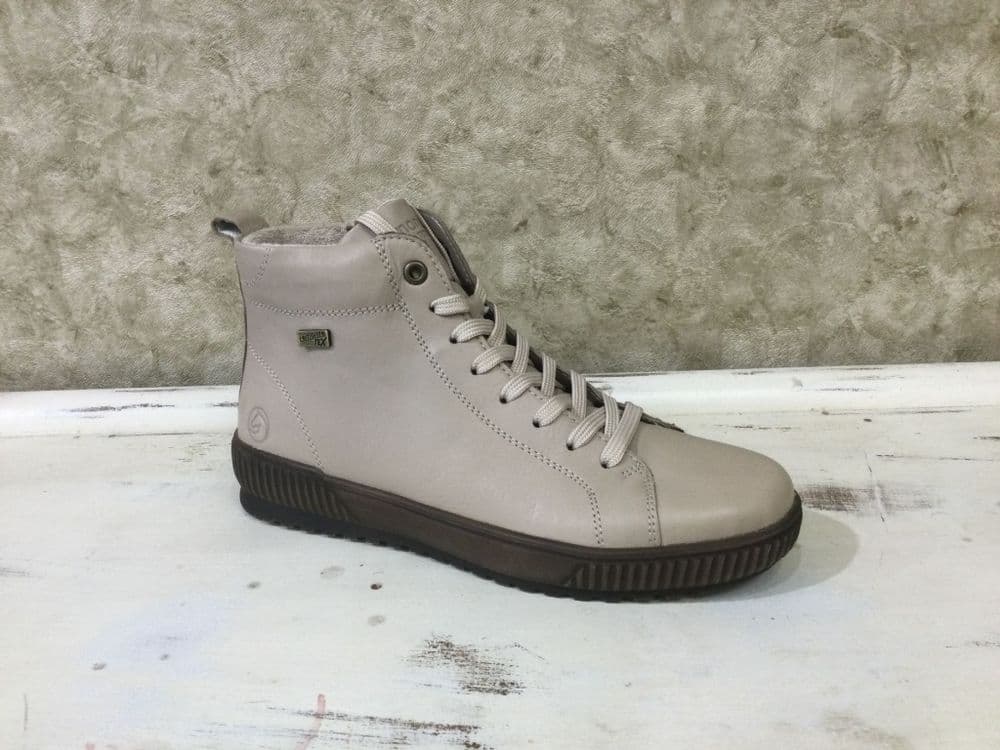 Remonte D0782-62 Beige Ankle Boot with Inside Zip