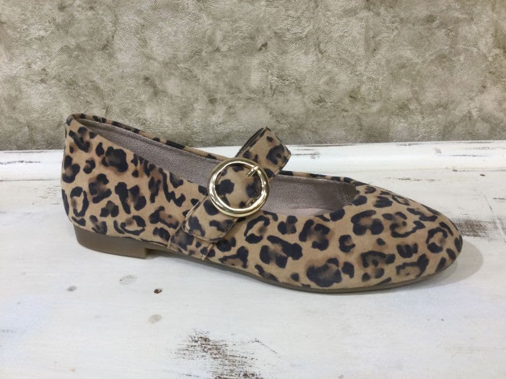 Remonte D0K14-90 Leopard Pump with Leather Lining