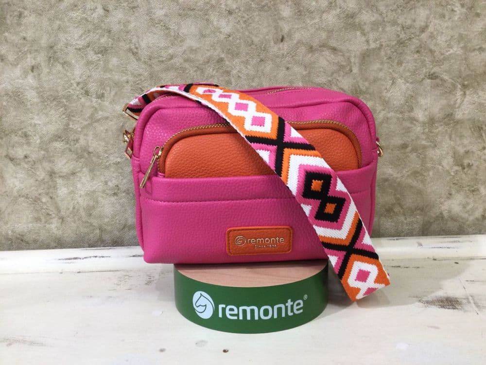Remonte Handbag Q0671-31 Pink & Orange Crossbody Bag