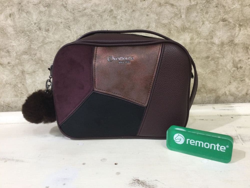 Remonte Handbag Q0674-35 Burgundy/Purple Mix Crossbody Bag