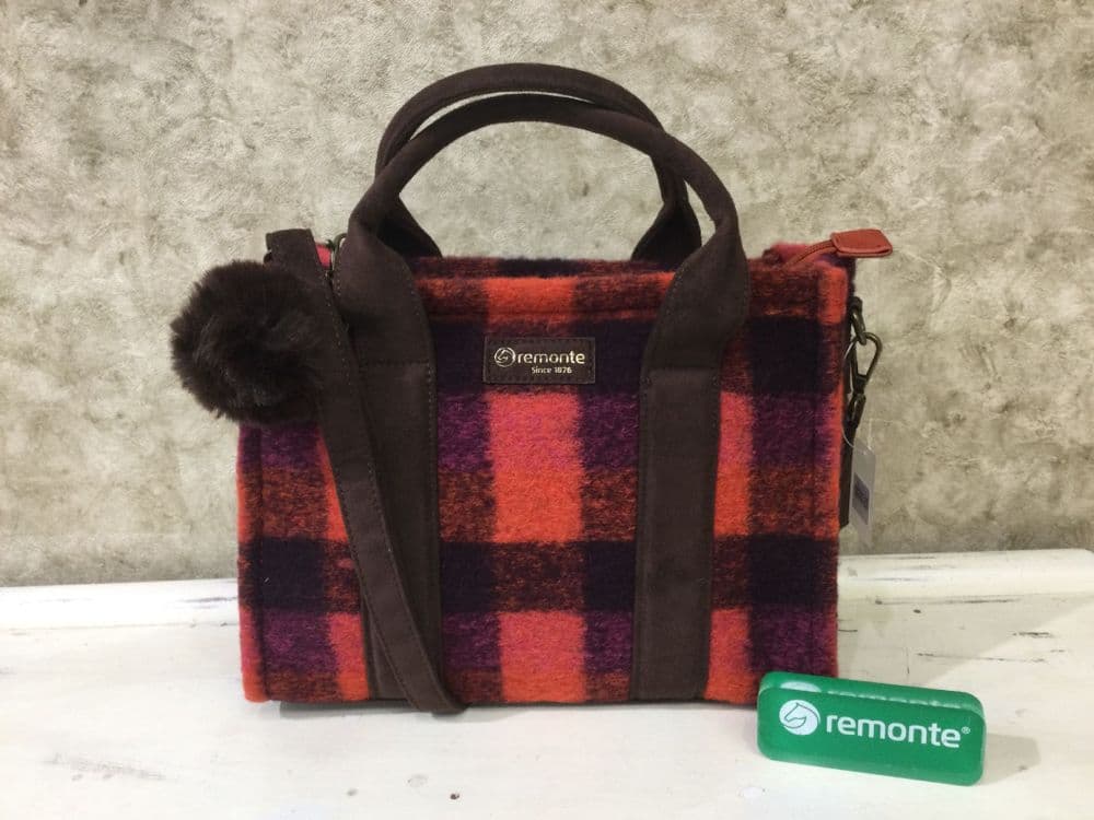 Remonte Handbag Q0767-33 Red & Brown Mix Handbag with Crossbody Strap