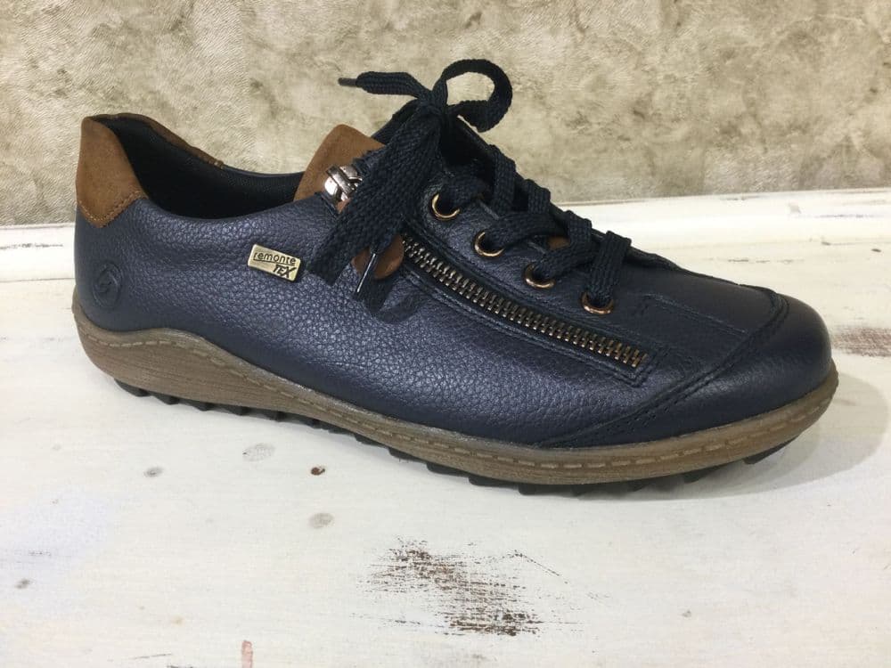 Remonte R1402-16 Navy & Brown Mix Trainer