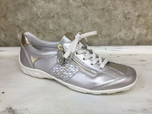 Remonte R3404-90 Champagne Metallic Mix Trainer