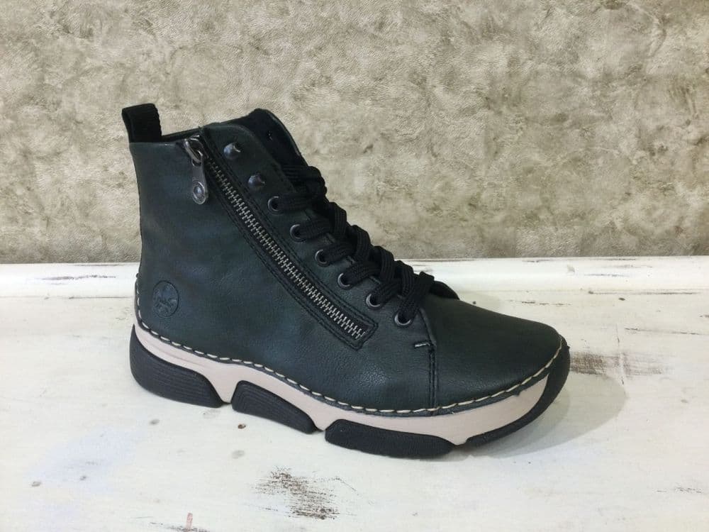Rieker 45920-54 Dark Green Lined Boot
