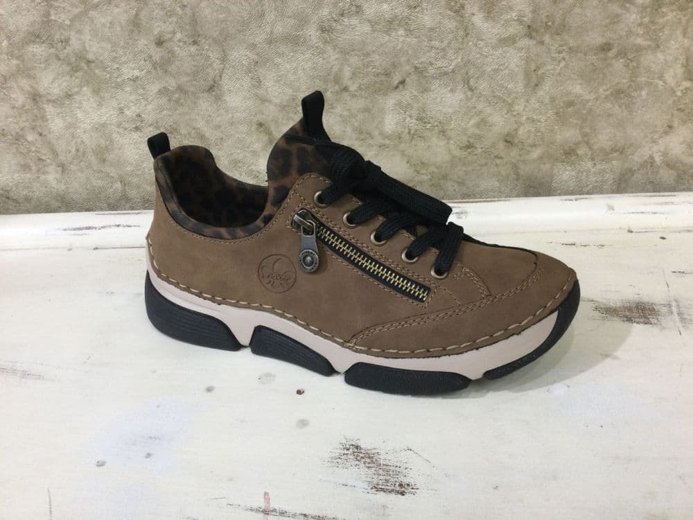 Rieker 45973-24 Latte Brown Slip on Trainer