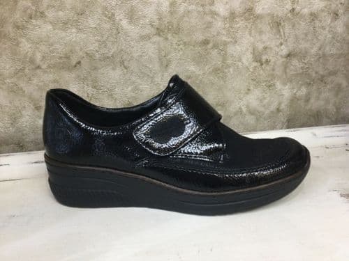 Rieker 487C0-00 Black Velcro Trainer