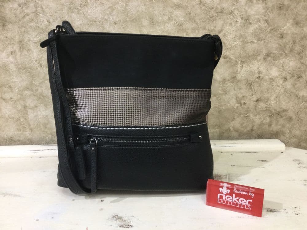 Rieker H1301-90 Black/Stone Mix Handbag