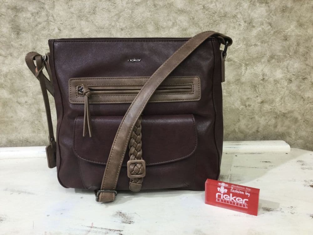 Rieker H1340-35 Burgundy/Brown Handbag