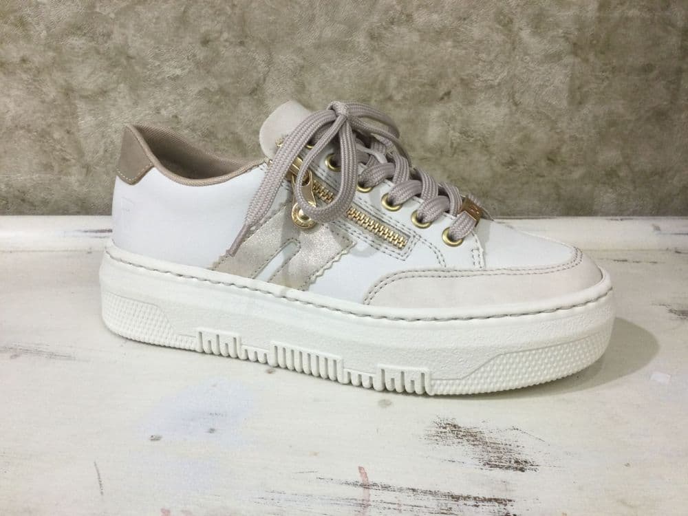 Rieker M1912-80 Cream Light Weight Trainer