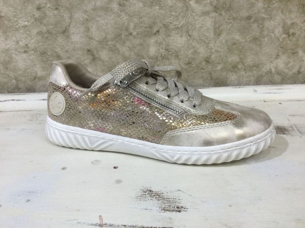 Rieker N0902-90 Multi-skin Trainer with Functional Zip