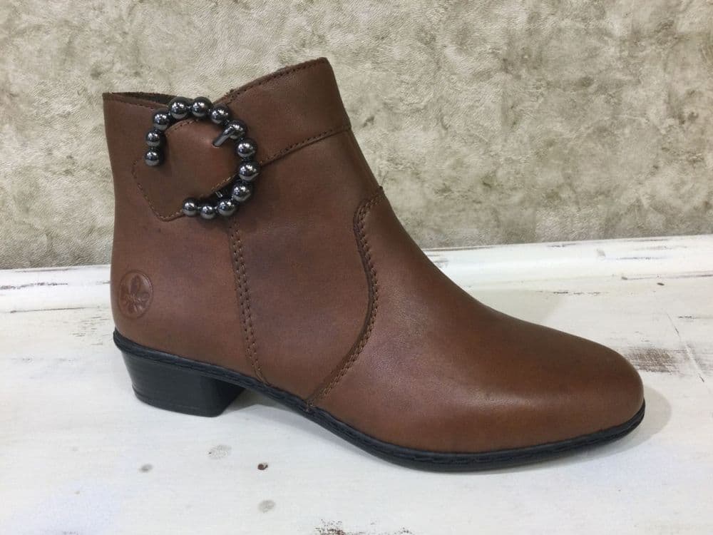 Rieker YO797-24 Tan Ankle Boot