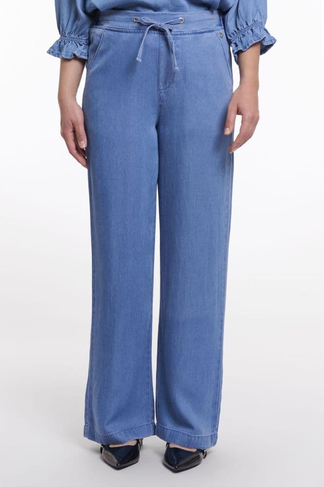 Rino & Pelle Anette Washed Blue Wide Leg Pants