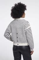 Rino & Pelle Bubbly Boxy Jacket in Black & White Striped