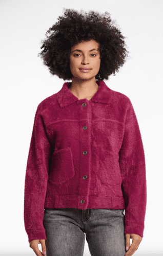 Rino & Pelle Bubbly Boxy Jacket in Sugarplum