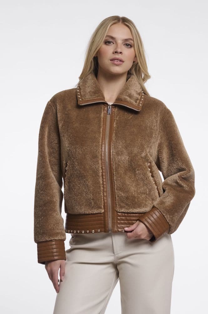 Rino & Pelle Danisha Toast Jacket with Studs