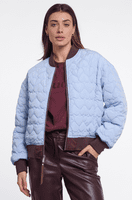 Rino & Pelle Djenna Reversible Bomber Jacket in in Fudge Cloak & Light Blue