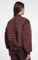 Rino & Pelle Djenna Reversible Bomber Jacket in in Fudge Cloak & Light Blue