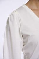 Rino & Pelle Ellora Snow White V-neck Long Sleeve Top