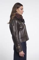 Rino & Pelle Heiko Coffee Black Triangle Scarf
